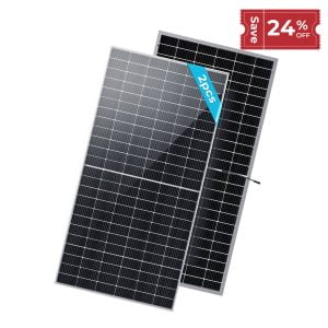 2PCS Bifacial 550 Watt  Monocrystalline Solar Panel