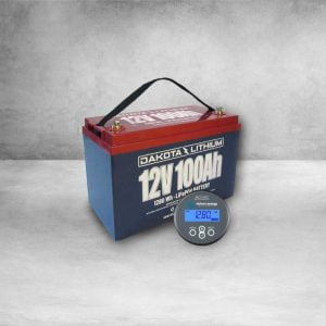 Dakota Lithium 12v 100Ah Battery Plus Victron Battery Monitor Bundle