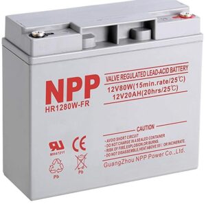 NPP HR1280W FR 12V 80W 12Volt 20Ah High Rate UPS Solar Sealed Lead Acid Battery