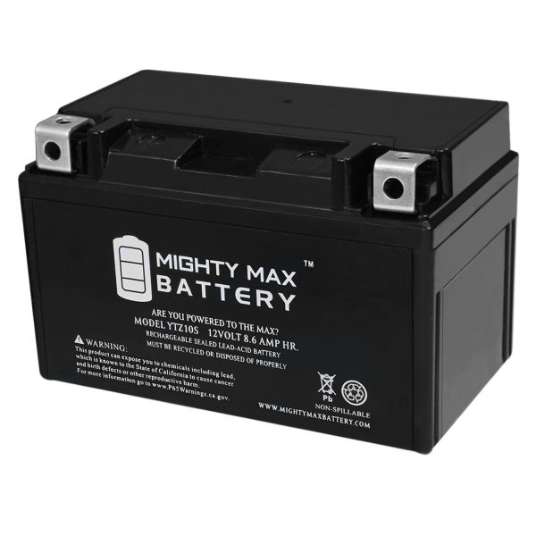 YTZ10S 12V 8.6AH Battery Replaces Yamaha YZF R6 600 YZFR6BW 2012