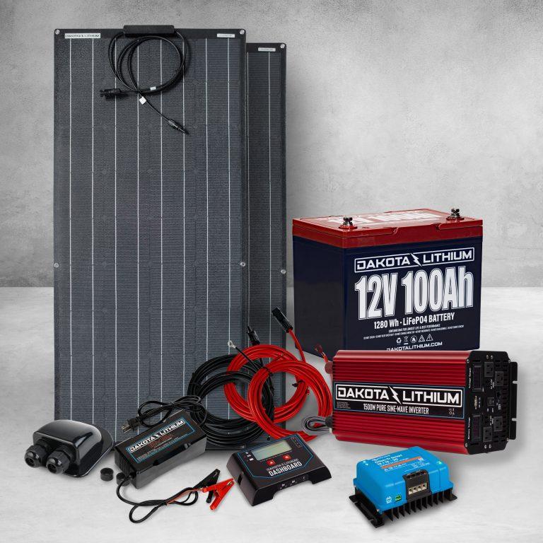 Dakota Lithium 12v 100Ah Off-Grid Solar Power System
