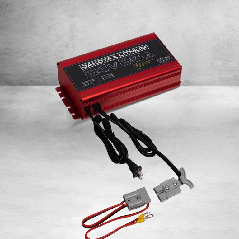 Ultra Fast 24V 20A Waterproof Dakota Lithium LiFePO4 Onboard Battery Charger