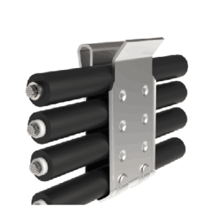 PV Cable Stainless Steel Clamps – Holds 4 Wires – 50 Pack