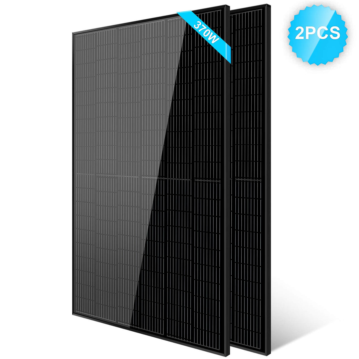 370W Mono Black PERC Solar Panel