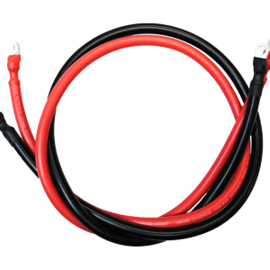 4AWG (Black and Red) 3FT Ring to Ring Terminal Cable