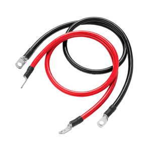 2AWG (Black and Red) 3FT Ring to Ring Terminal Cable