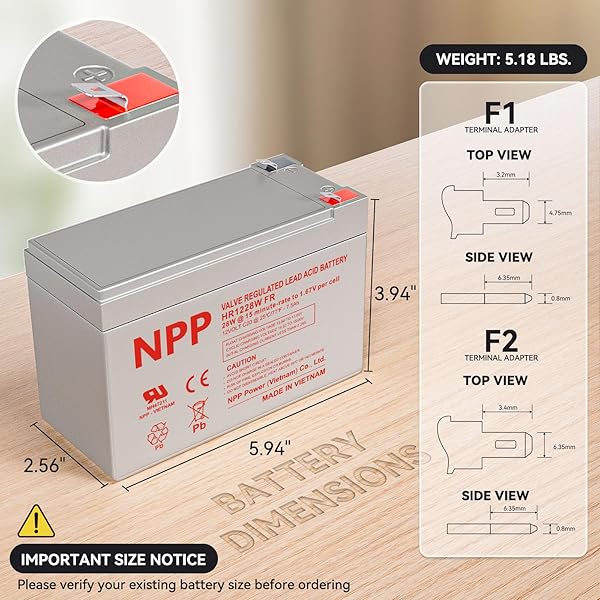 NPP-HR1228W-F2-12V-75Ah-Battery-12Volt-28WattCell-168W-Rechargeable-Sealed-Lead-Acid-UPS-Batteries-Replacement-for-7A-B0BYND6N16-2