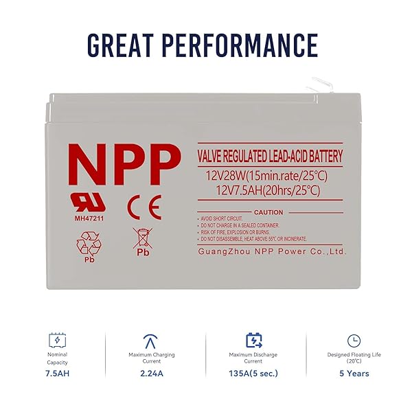 NPP-HR1228W-F2-12V-75Ah-Battery-12Volt-28WattCell-168W-Rechargeable-Sealed-Lead-Acid-UPS-Batteries-Replacement-for-7A-B0BYND6N16-3