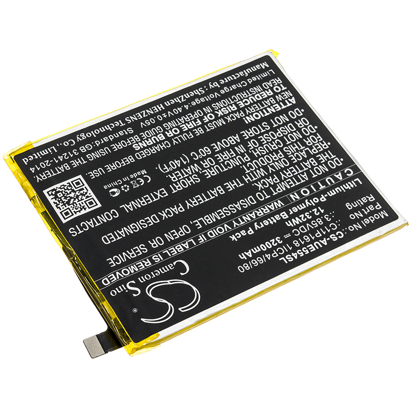Asus ZE554KL ZenFone 4 C11P1618 1ICP4/66/80 Mobile Replacement Battery 3200mAh