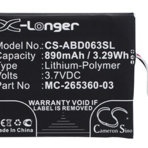Amazon kindle 499 kindle 558 Kindle 7 E-book Replacement Battery 890mAh