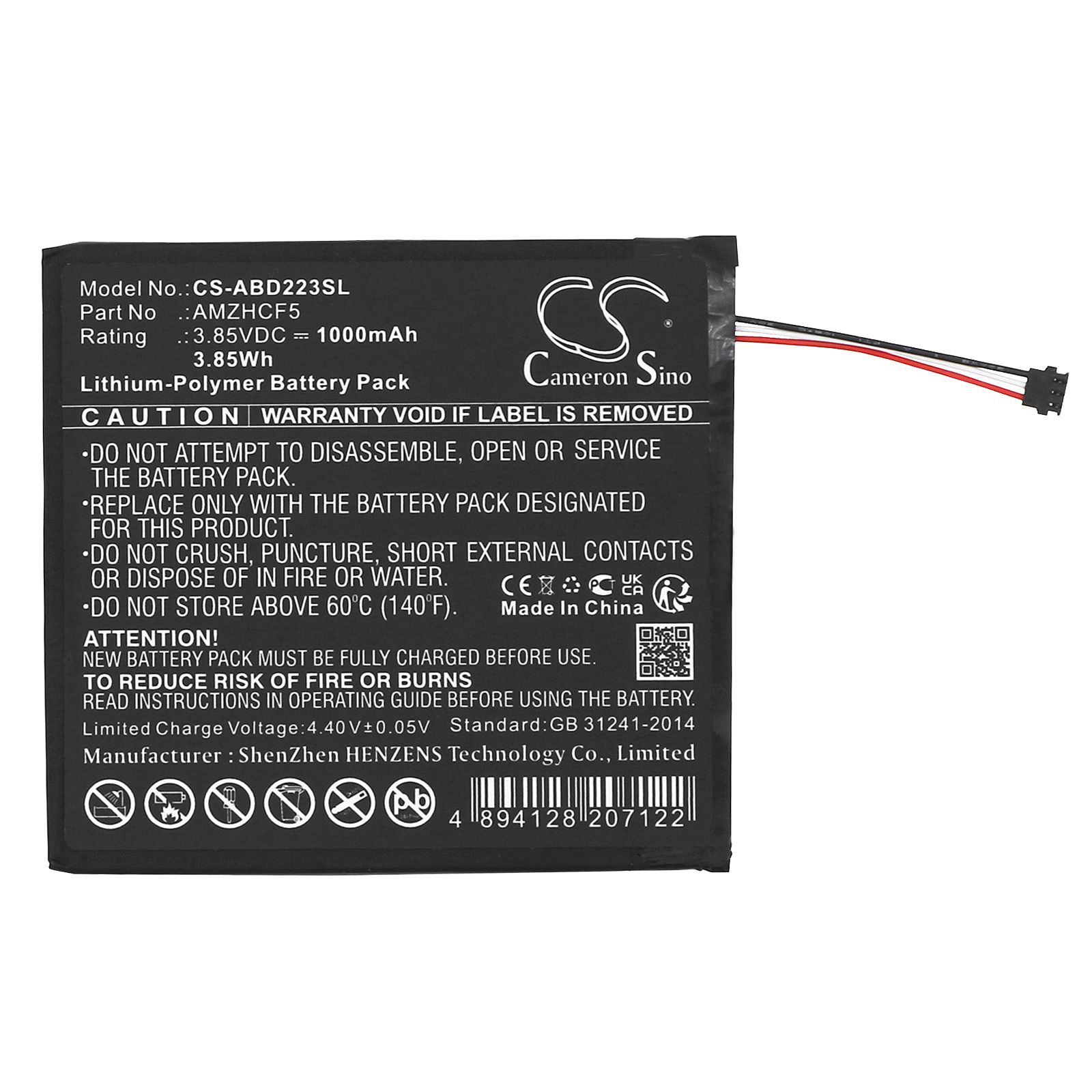 Amazon C2V2L3 Kindle 11th 2022 Replacement Battery 1000mAh
