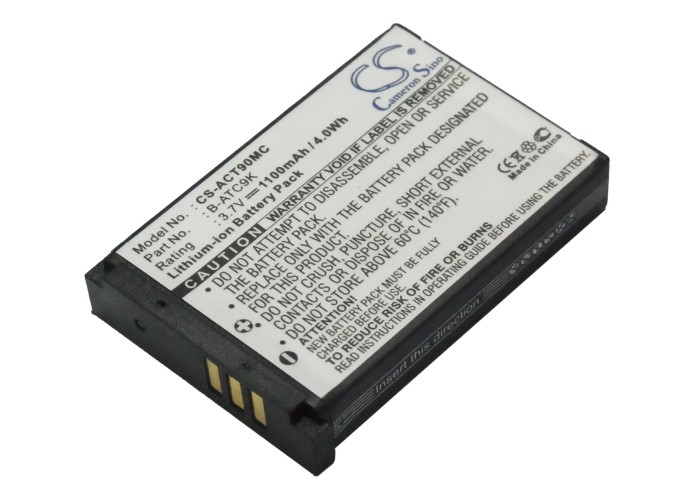 Oregon Scientific B-ATC9K Replacement Battery 3.7V 1100mAh