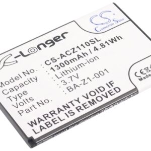 Acer Liquid Z110 Dou Liquid Z120 Liquid Z2 Mobile Replacement Battery 1300mAh