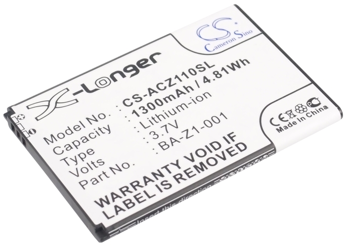 Acer Liquid Z110 Dou Liquid Z120 Liquid Z2 Mobile Replacement Battery 1300mAh