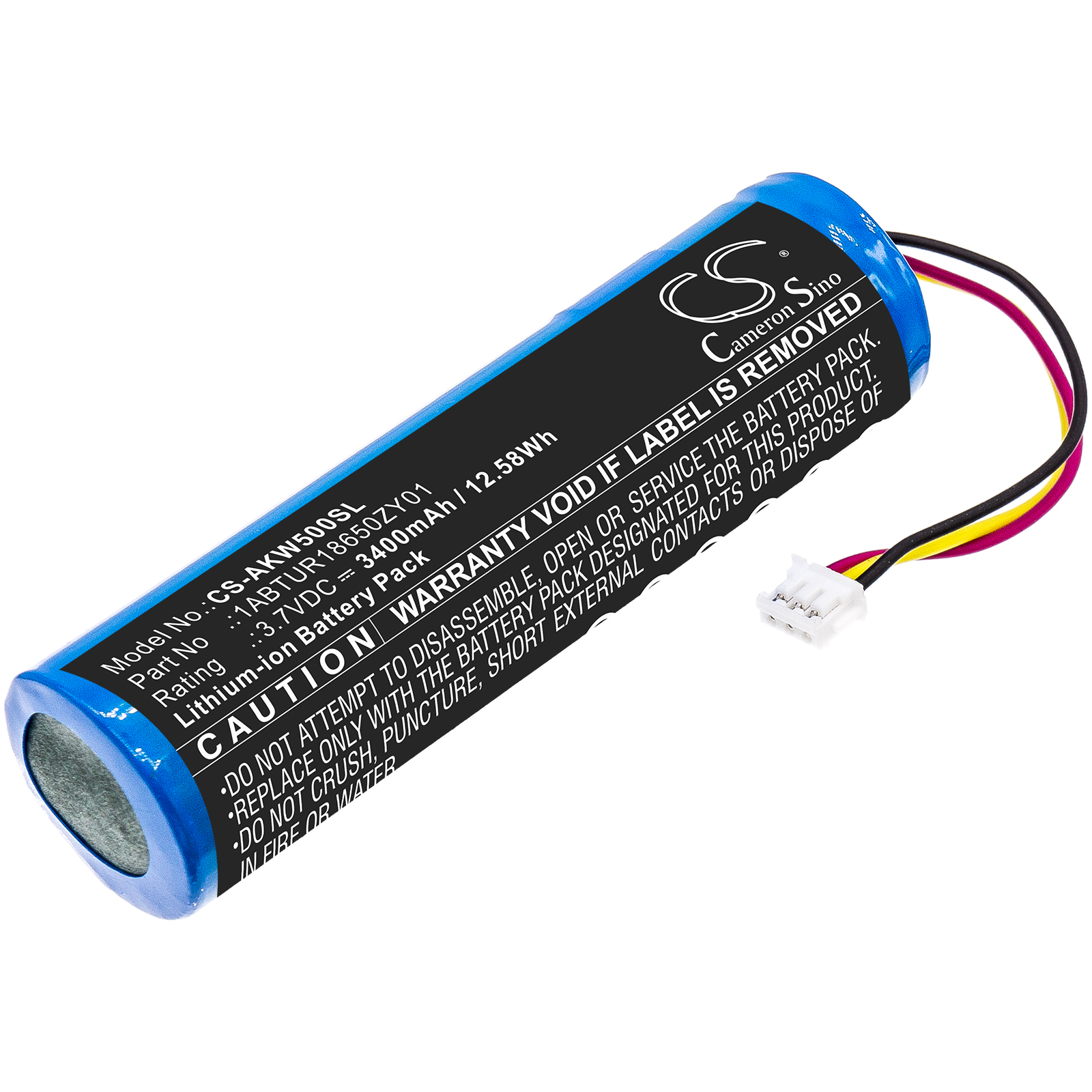 AKAI 5000 Solo EWI 5000 1ABTUR18650ZY01 Amplifier Replacement Battery 3400mAh