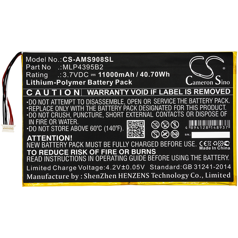 Autel MaxiSys CV MaxiSys MS908 MaxiSys MY908 Replacement Battery 11000mAh