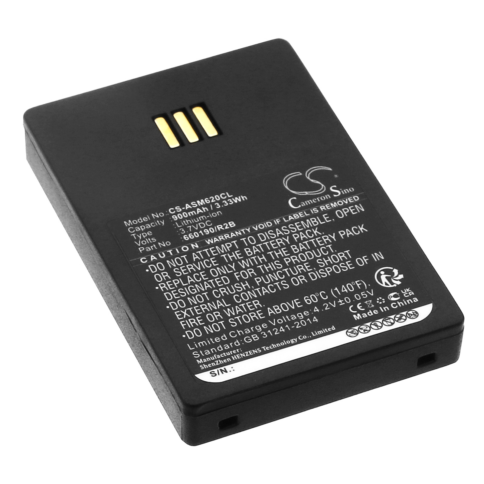 Aastra DH4-BAAA/2B DT690 Replacement Battery 3.7V 900mAh