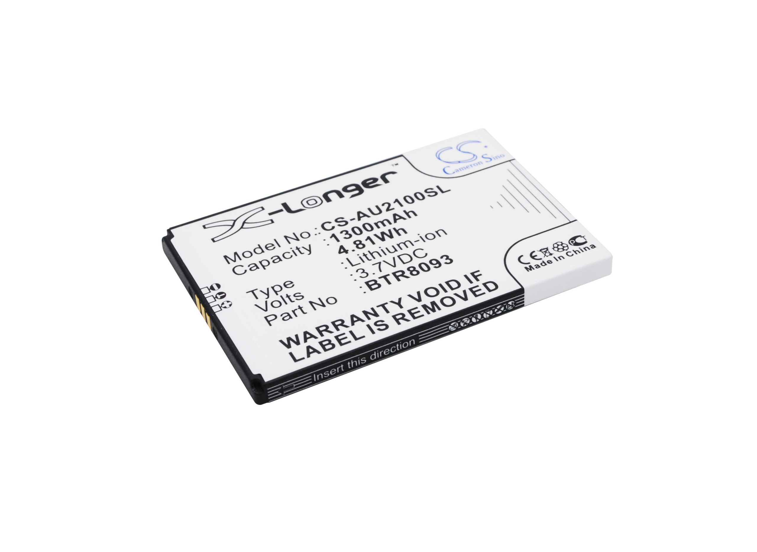 UTStarcom ADR-2100 ADR2100MVO BTR8093 Mobile Replacement Battery 1300mAh