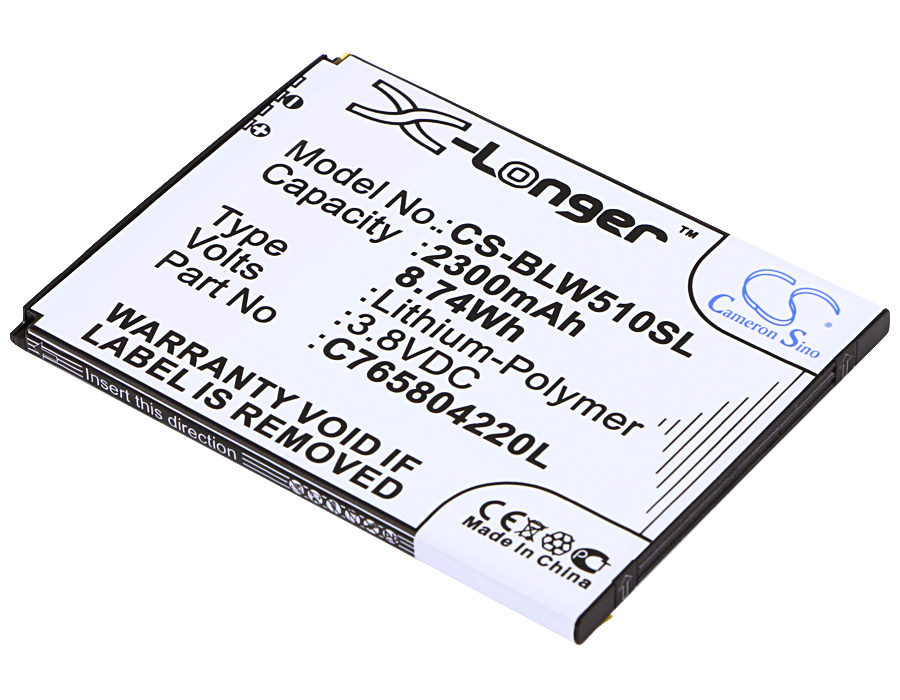 BLU L280 Life 8 W510 Win HD Replacement Battery 3.8V 2300mAh
