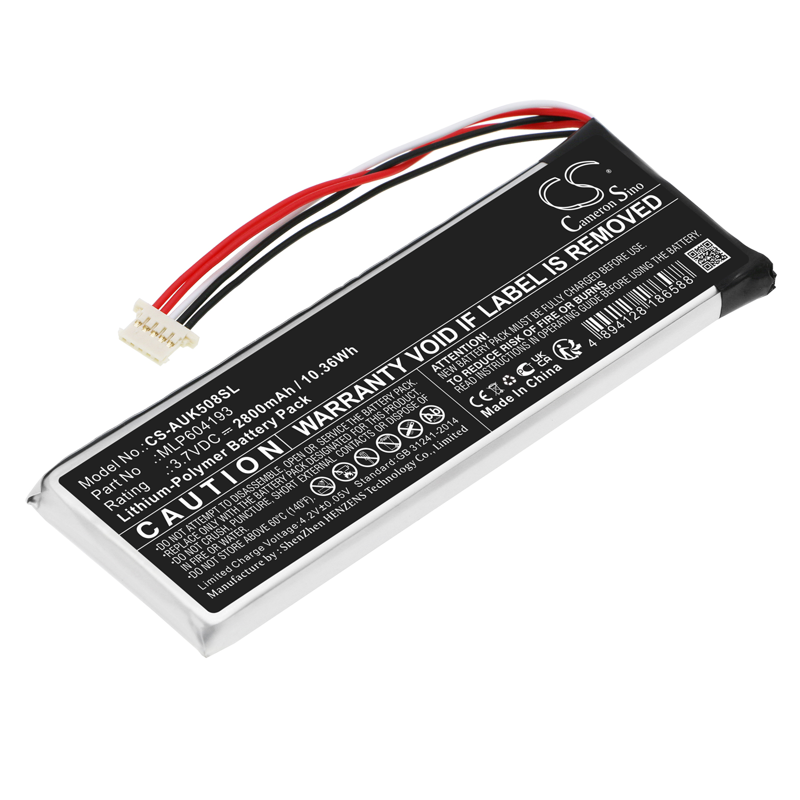 Autel MaxiTPMS TS508 TS508K Replacement Battery 3.7V 2800mAh