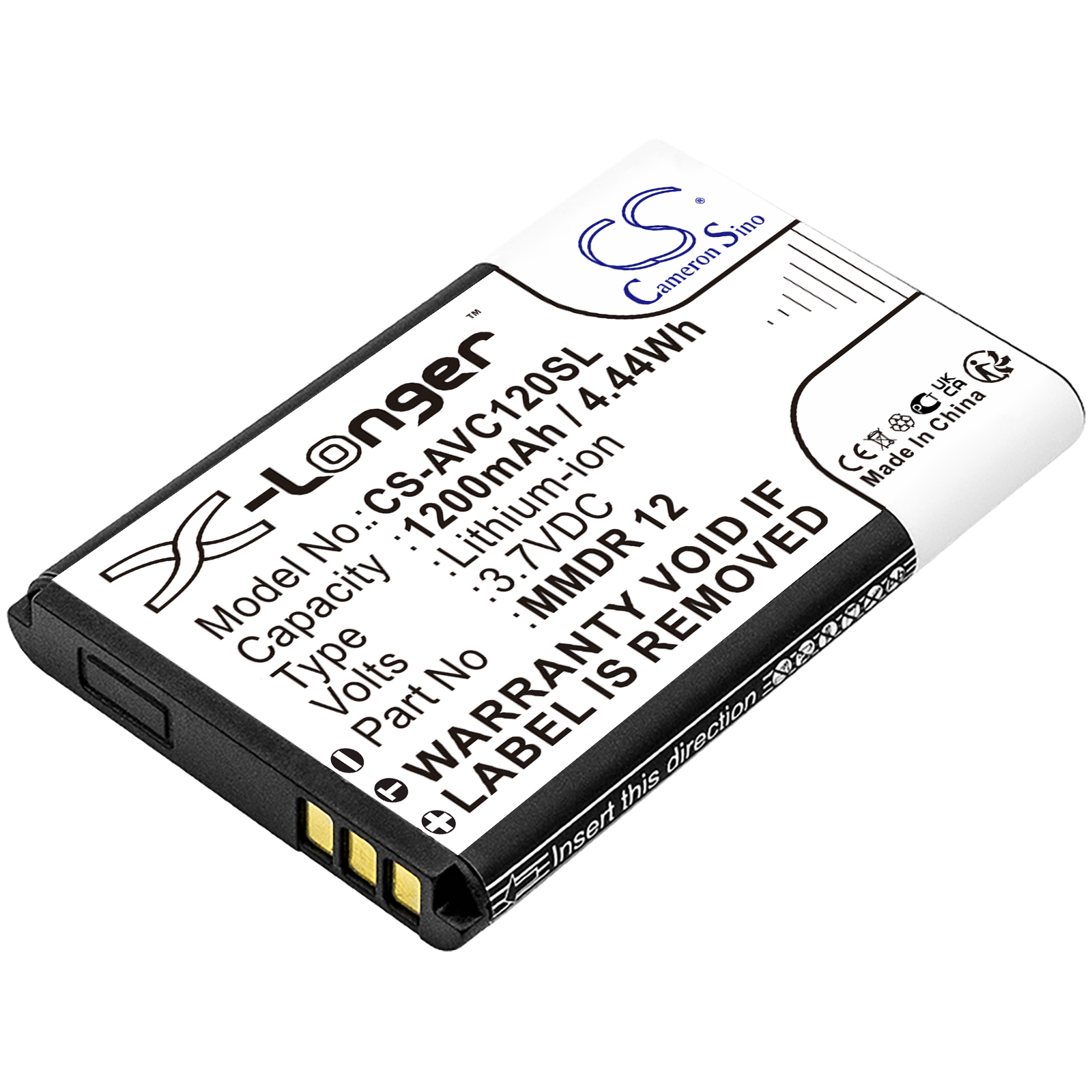 ADOC K1 K4 ALBA ACSE2G Replacement Battery 3.7V 1200mAh