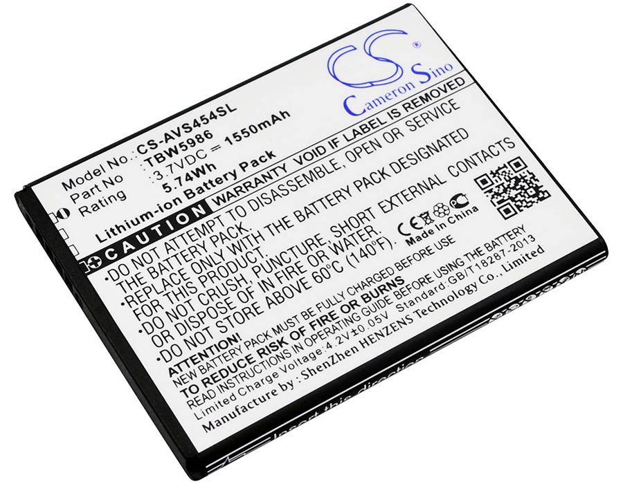 Archos 45 Helium 4G Replacement Battery 3.7V 1550mAh