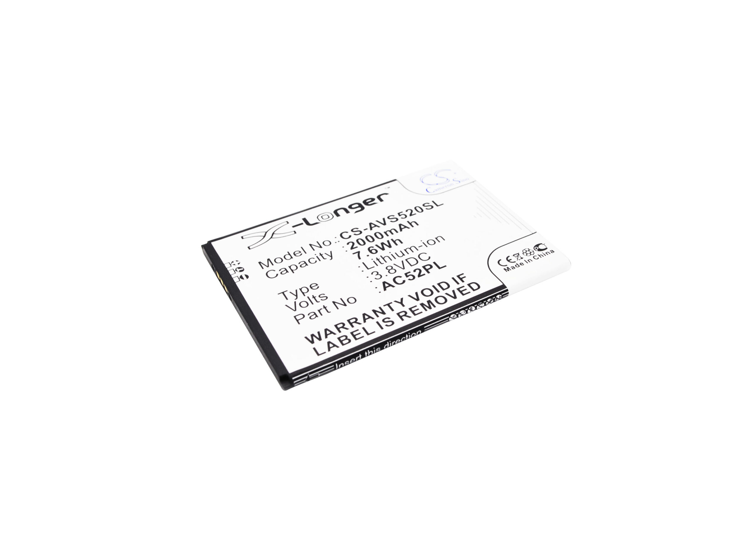 Archos 52 Platinum AC52PL Replacement Battery 3.8V 2000mAh