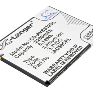 Archos 50c Platinum AC50CPL Replacement Battery 3.7V 2200mAh