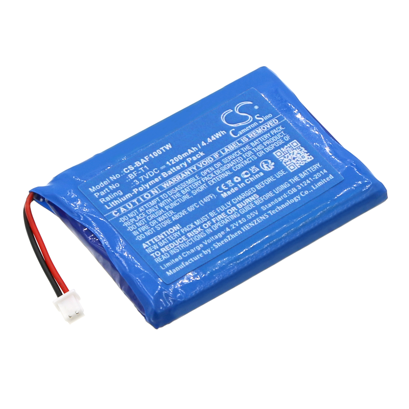 Baofeng BF-T1 Two-Way Radio Replacement Battery 3.7V 1200mAh