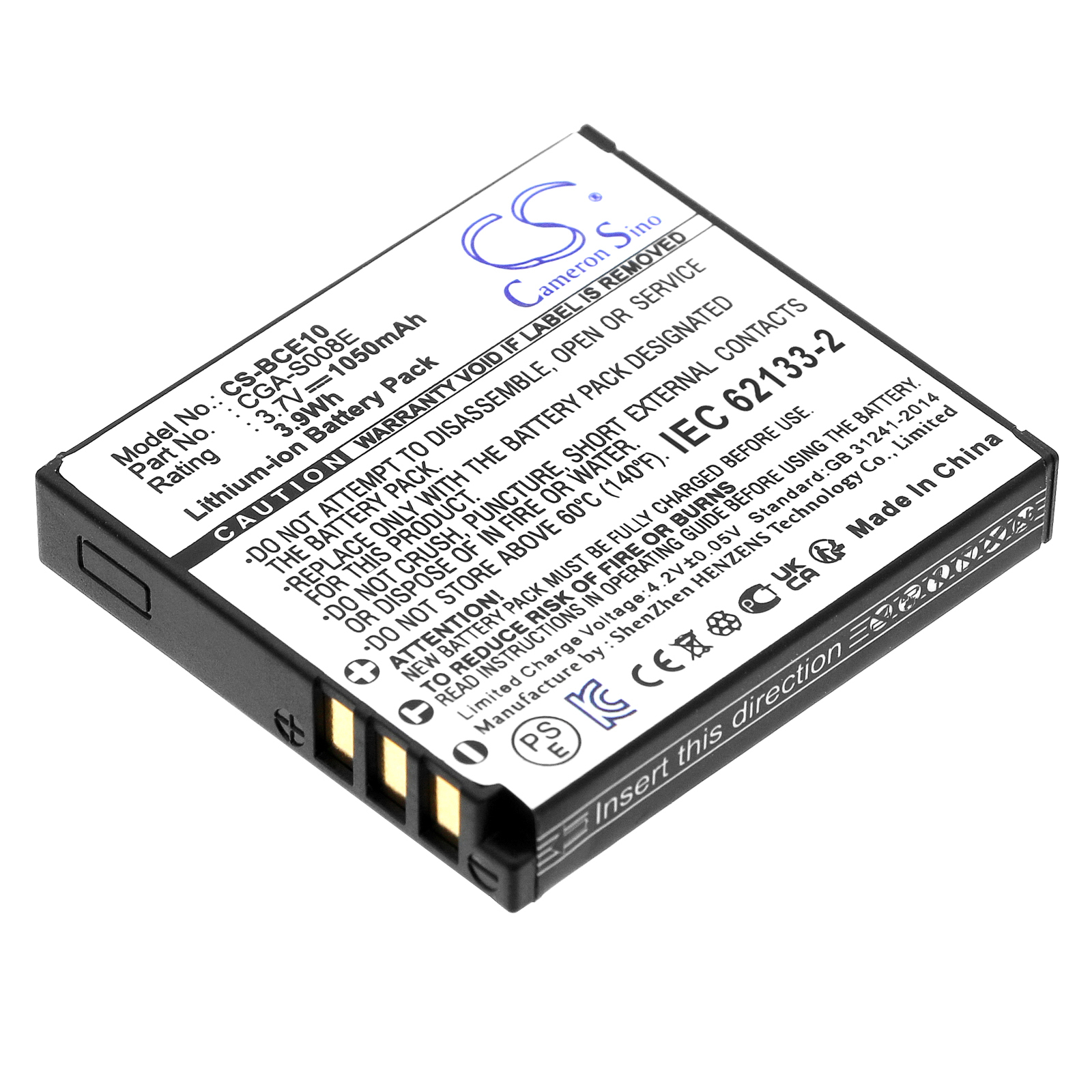 FX33EG K Leica Replacement Battery 3.7V 1050mAh