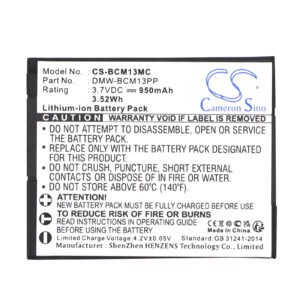 PANASONIC BATTERY DMW BCM13E Replacement Battery 3.7V 950mAh
