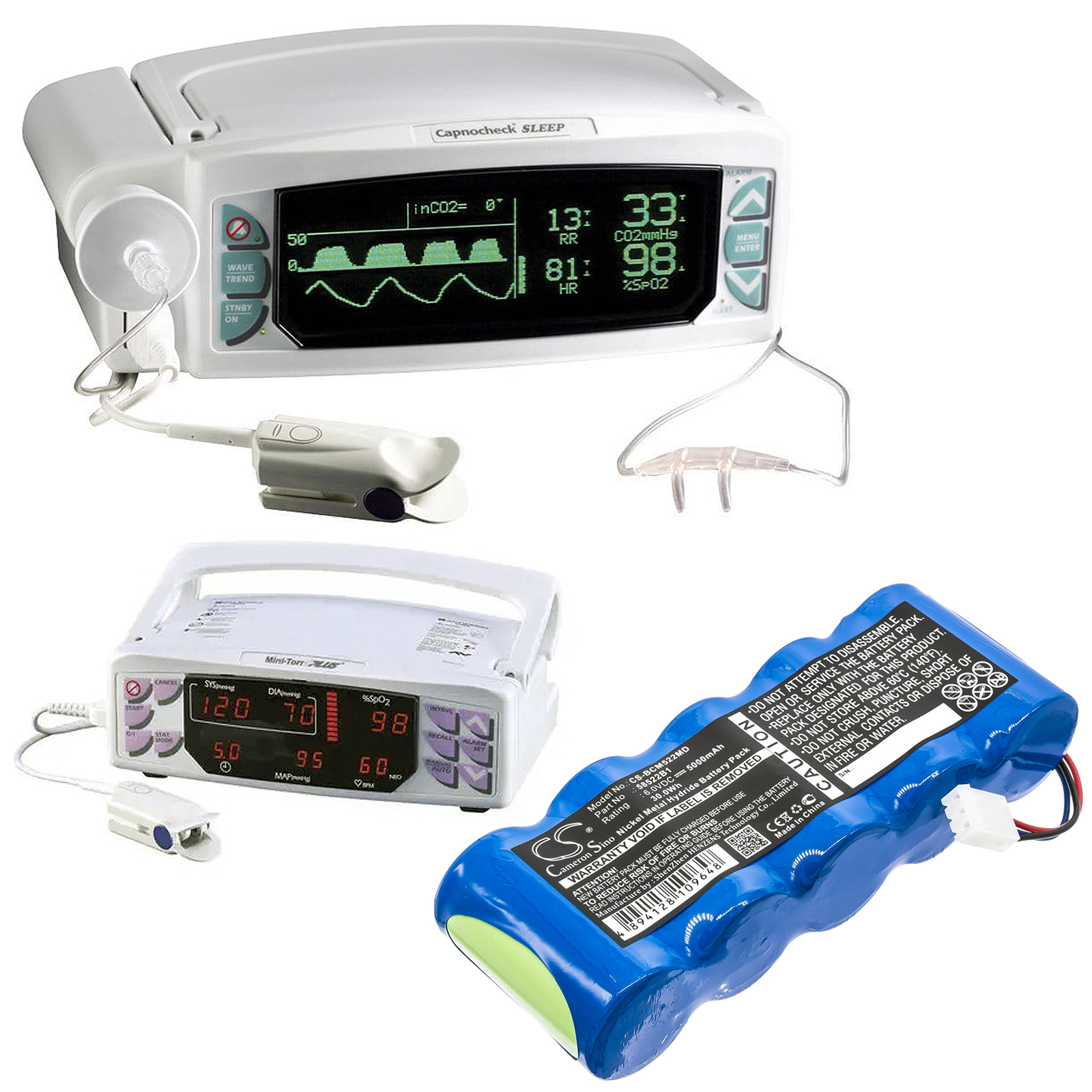 BCI 58450A1 Mini-Torr Plus Medical Replacement Battery 5000mAh