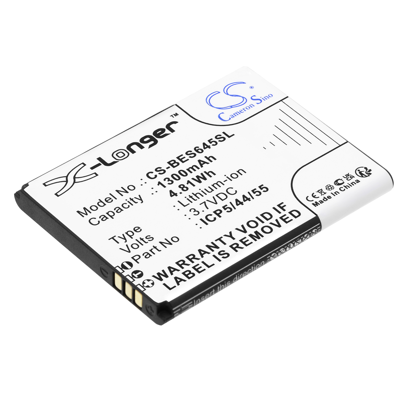 Bea-fon SL645 ICP5/44/55 Replacement Battery 3.7V 1300mAh