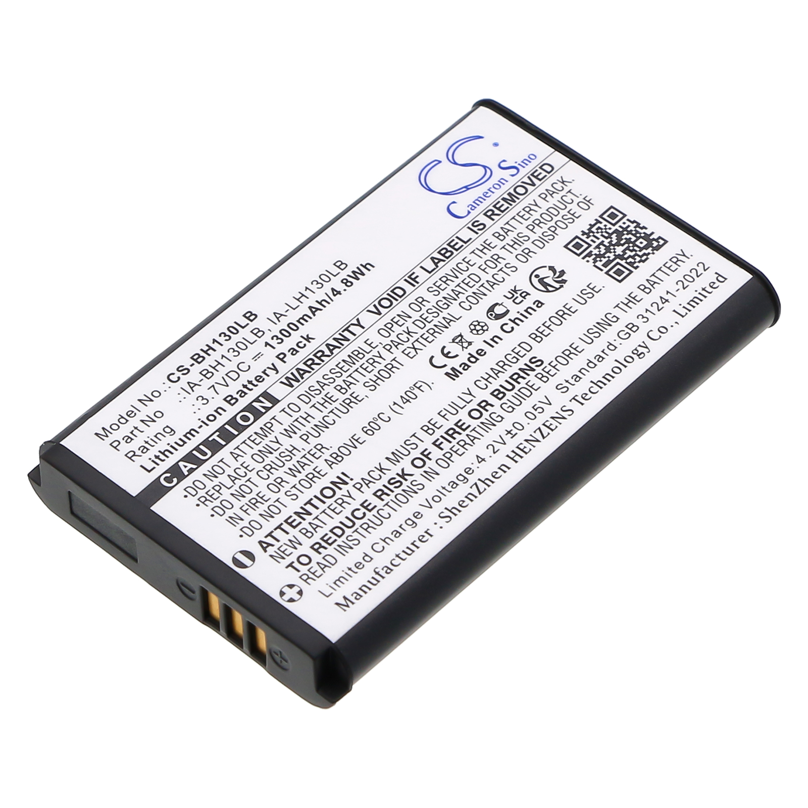 Samsung HMX-U15 HMX-U20 Replacement Battery 3.7V 1300mAh