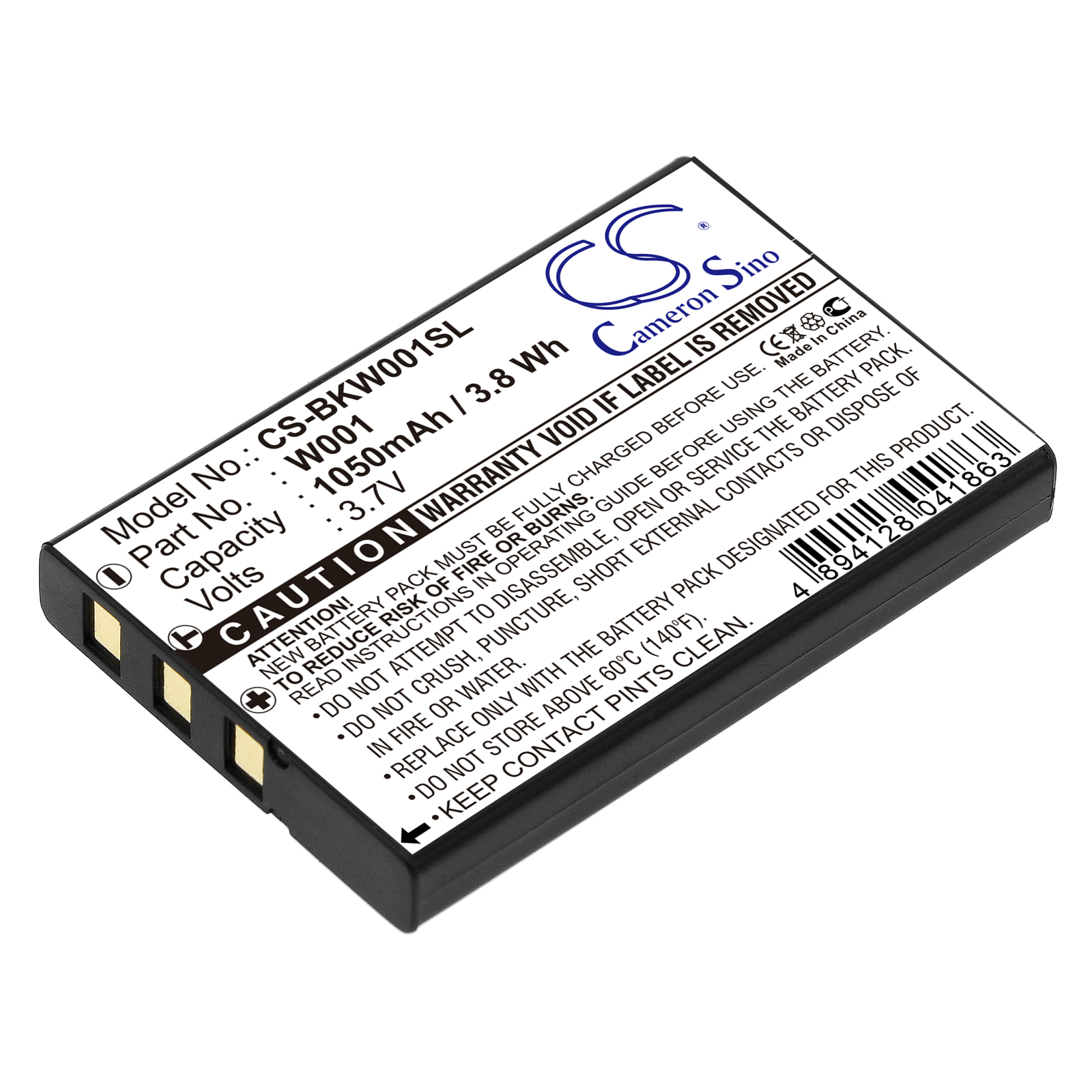 Belkin W0001 VoIP Phone Replacement Battery 3.7V 1050mAh