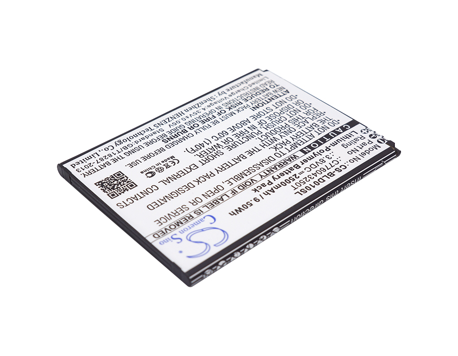 BLU BOLD LIKS US D0010UU Replacement Battery 3.8V 2500mAh