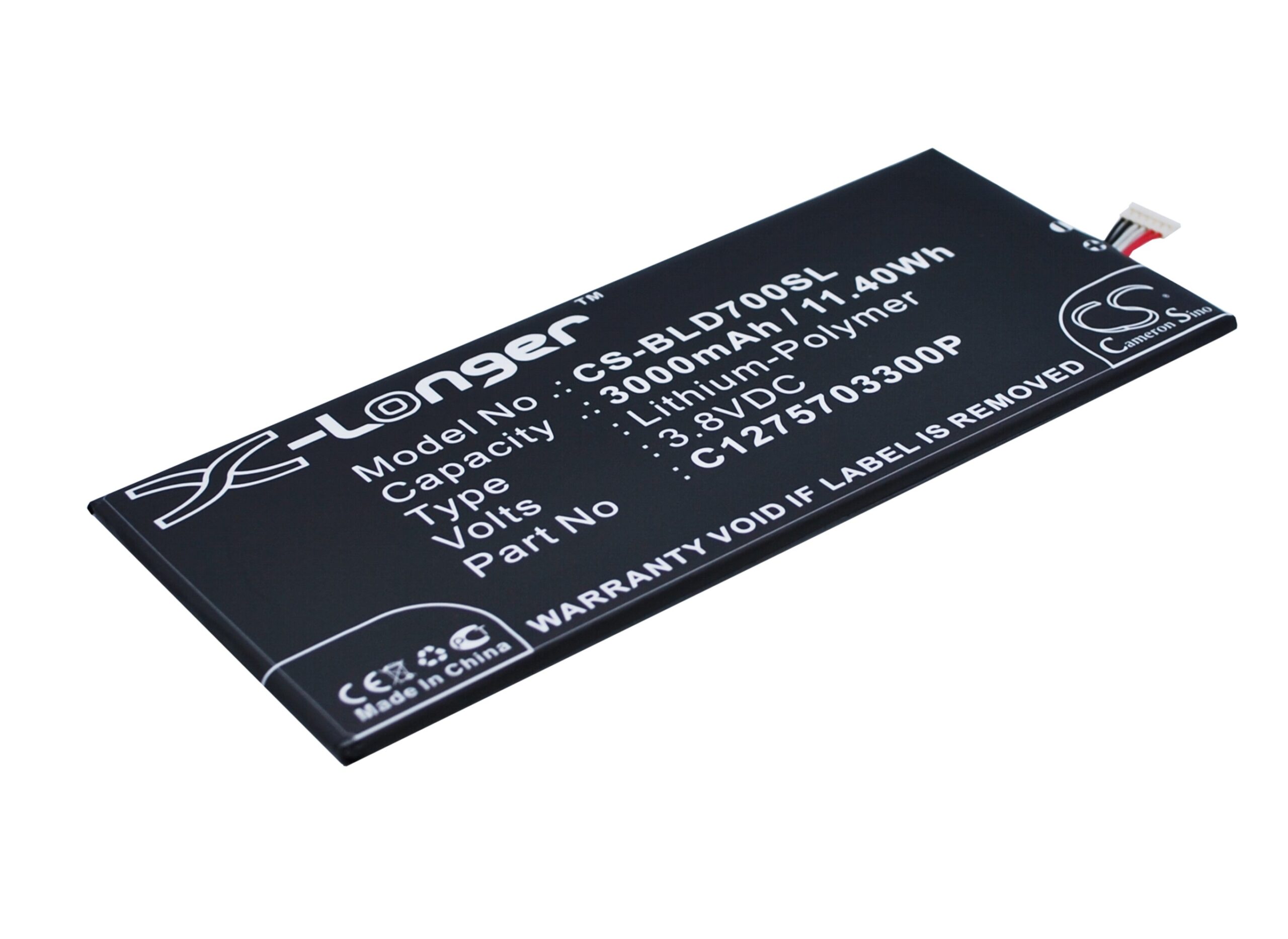 BLU D700 D700A D700i S480u Studio 7.0 Replacement Battery 3000mAh