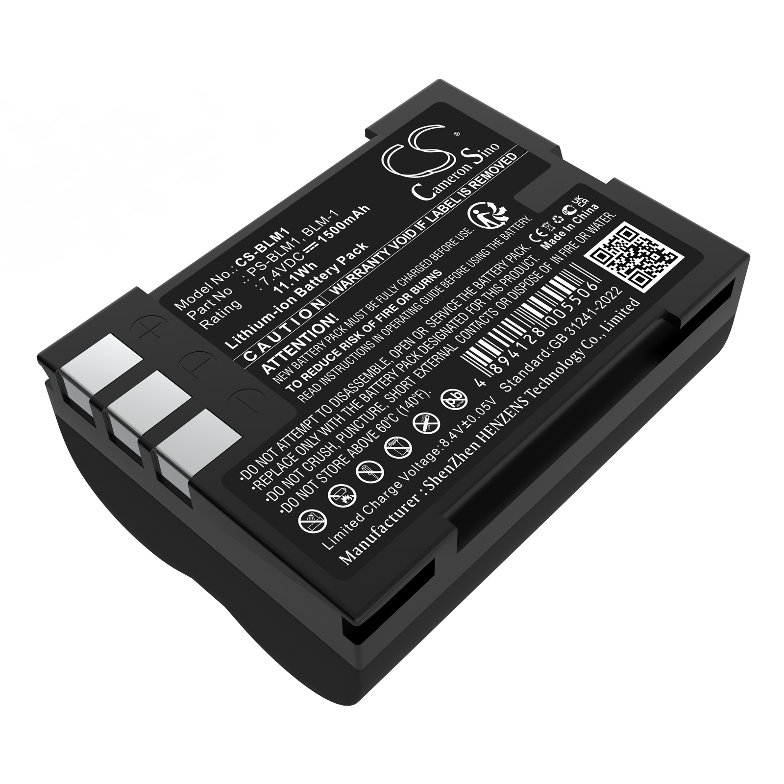 OLYMPUS BLM-1 Digital Camera Replacement Battery 1500mAh