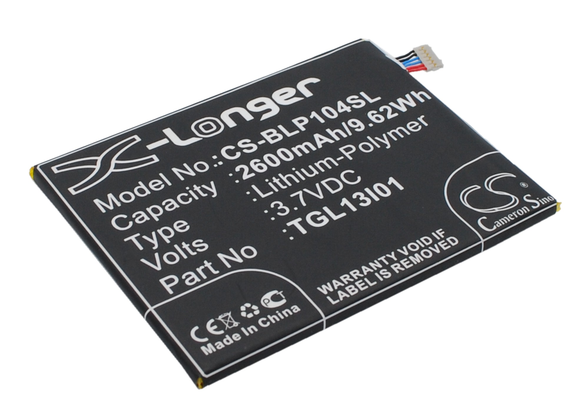 BLU L110 Life View P104 Replacement Battery 3.7V 2600mAh