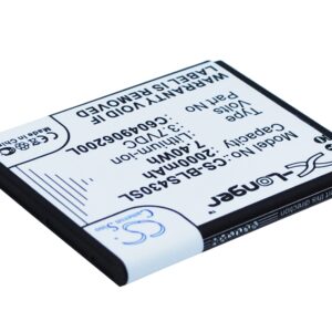 BLU D310 Dash 4.5 S430L Replacement Battery 3.7V 2000mAh