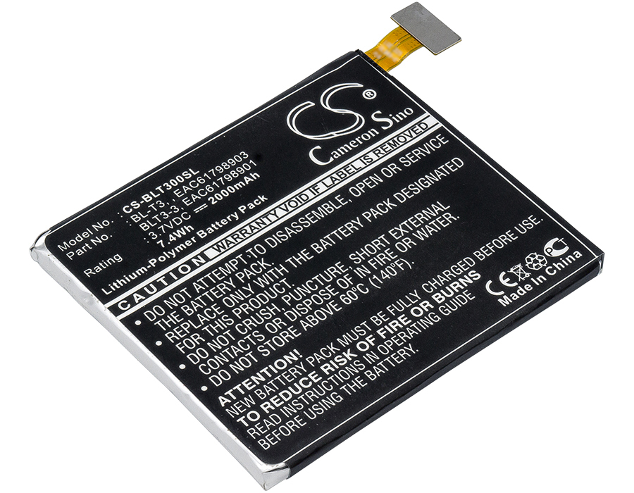 LG BL-T3 Tablet Replacement Battery 3.7V 2000mAh