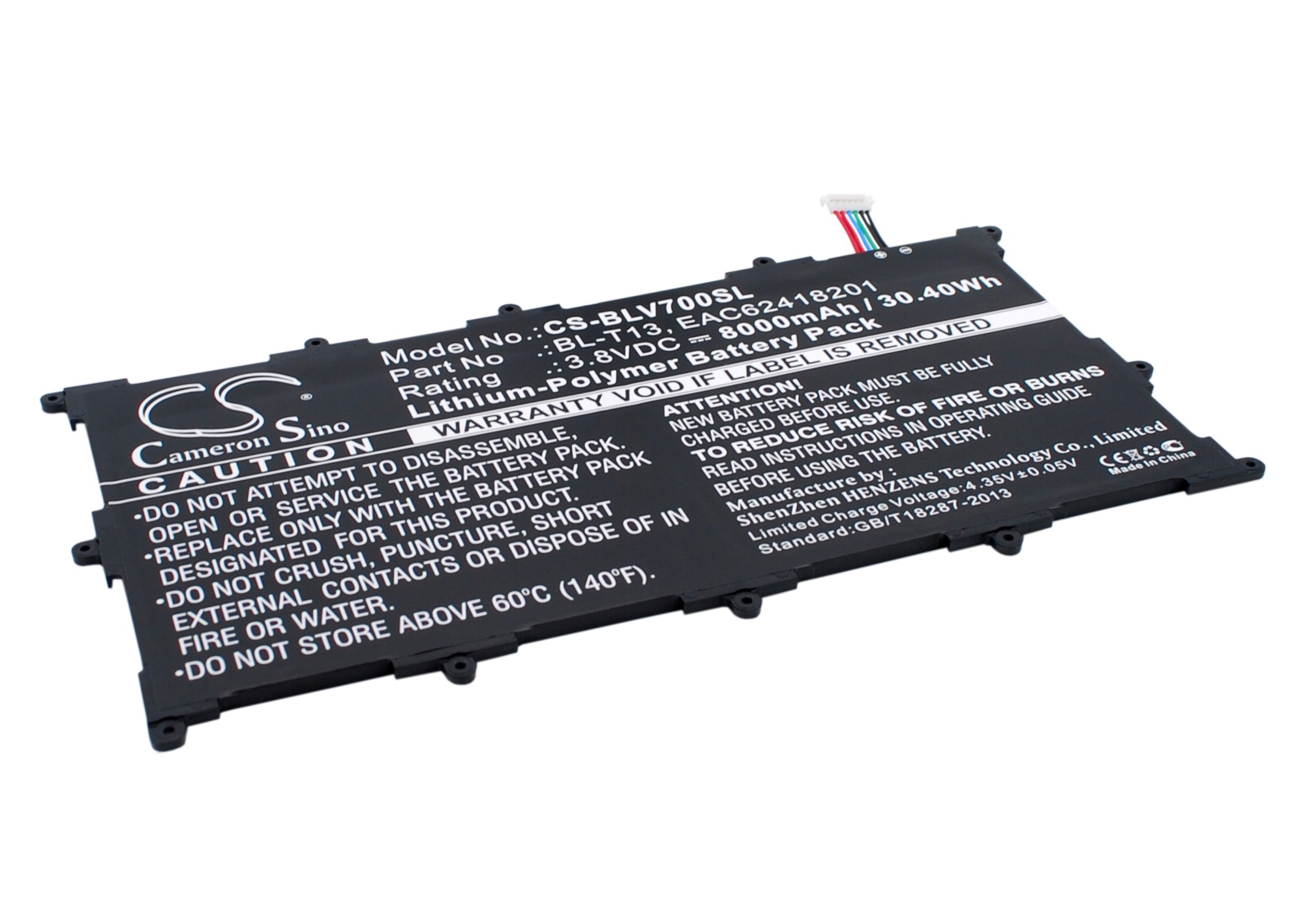 LG G Pad 10.1" Tablet Replacement Battery 3.8V 8000mAh