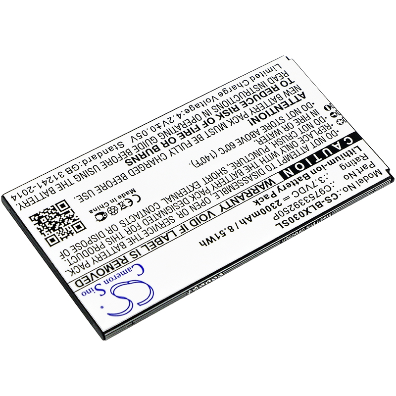 BLU D0030UU Dash X Plus LTE Replacement Battery 3.7V 2300mAh