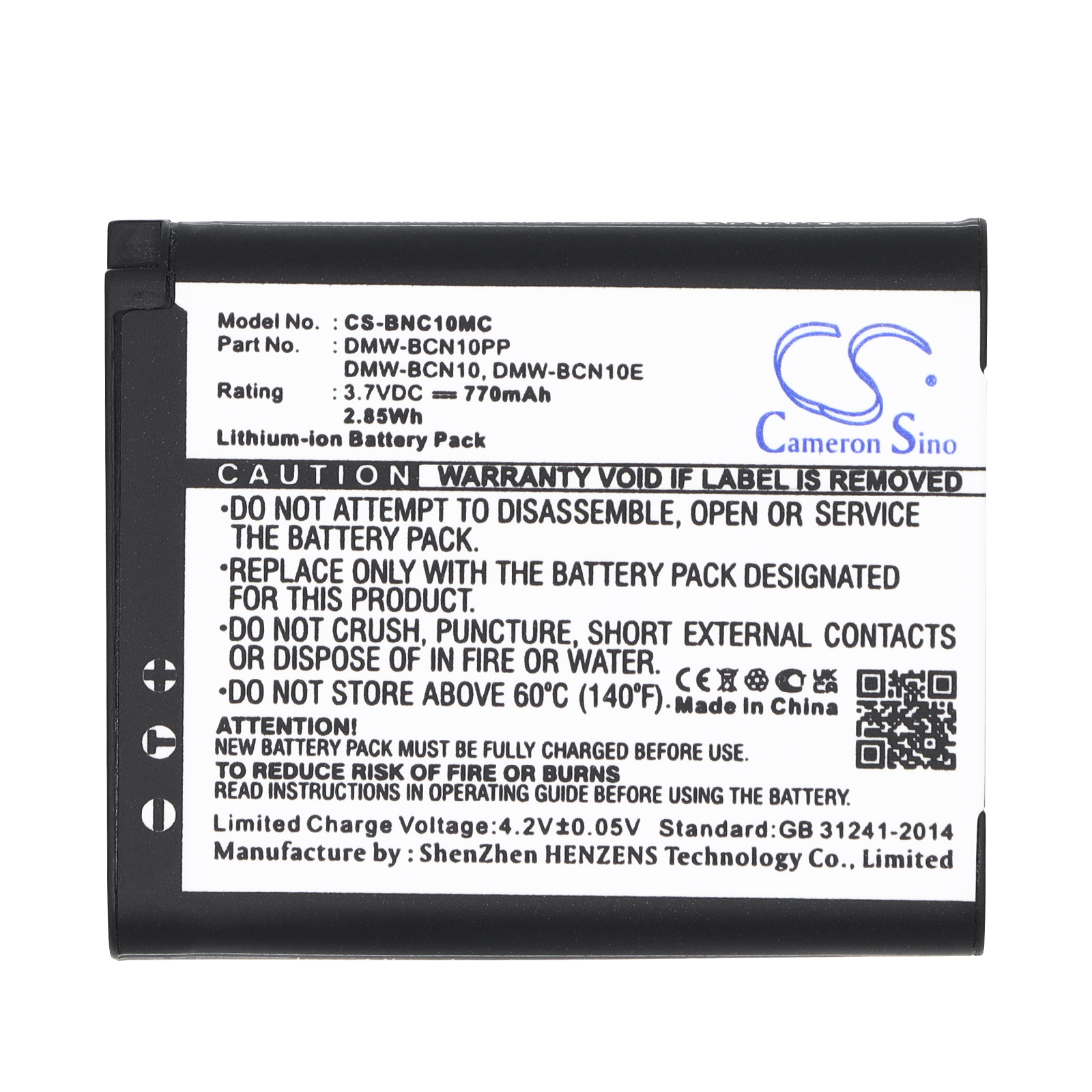 Leica BP-DC14 Lumix Series Replacement Battery 770mAh