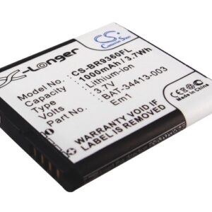 Blackberry Apollo Replacement Battery 3.7V 1000mAh