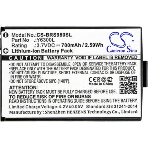 Blinc G2 ONEAL RF-730 RF710 RS-980 RT-712 RX-960 Replacement Battery 700mAh
