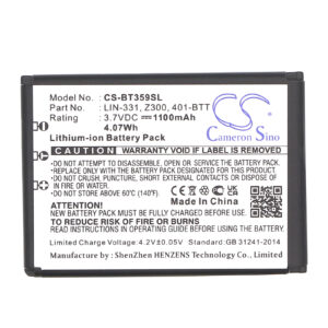 Globalsat BT-359 TR-101 Replacement Battery 3.7V 1100mAh