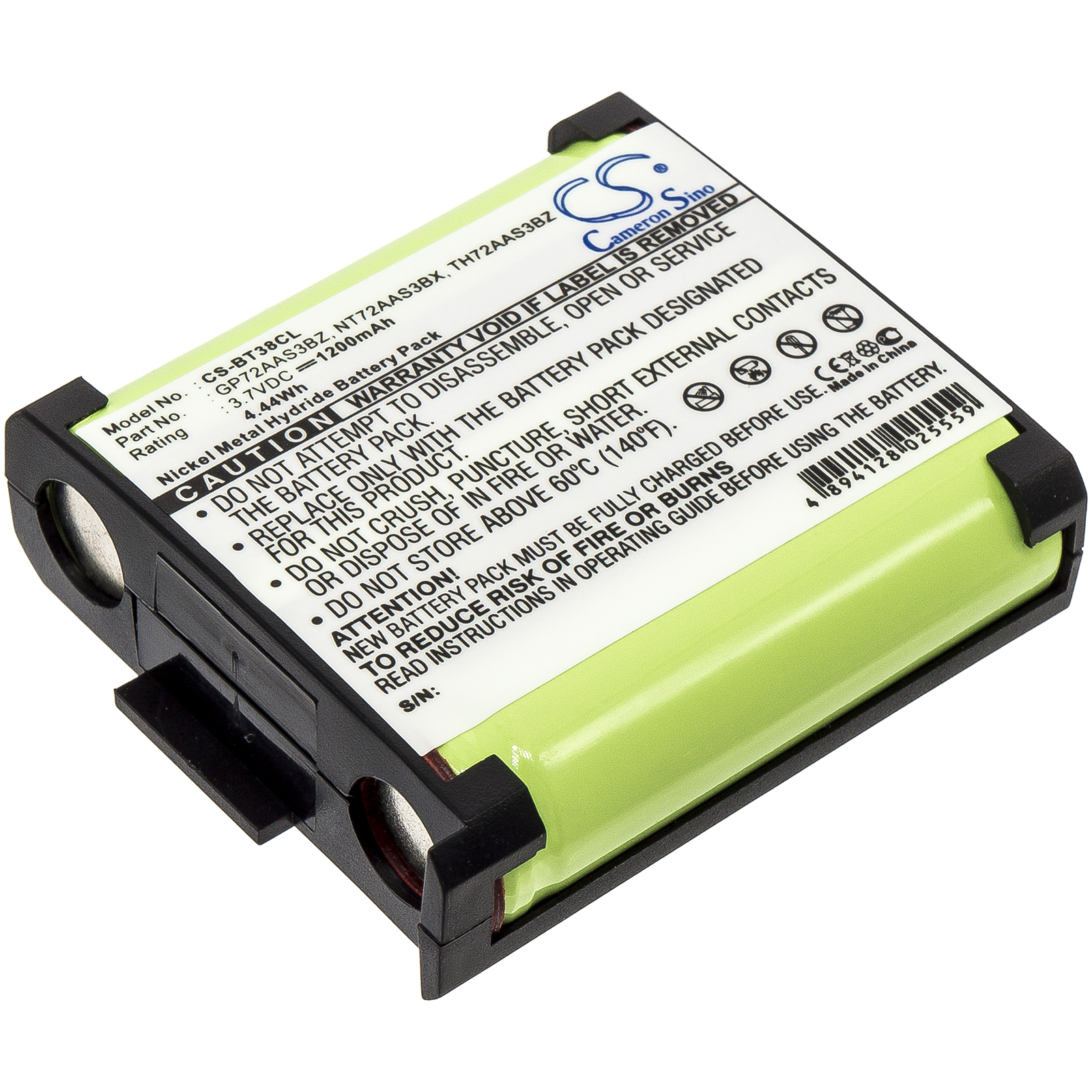 GE 2-9005 Cordless Phone Replacement Battery 3.6V 1200mAh