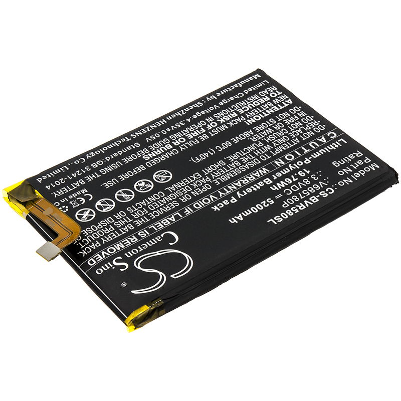 Blackview BV5800 V685780P Replacement Battery 3.8V 5200mAh