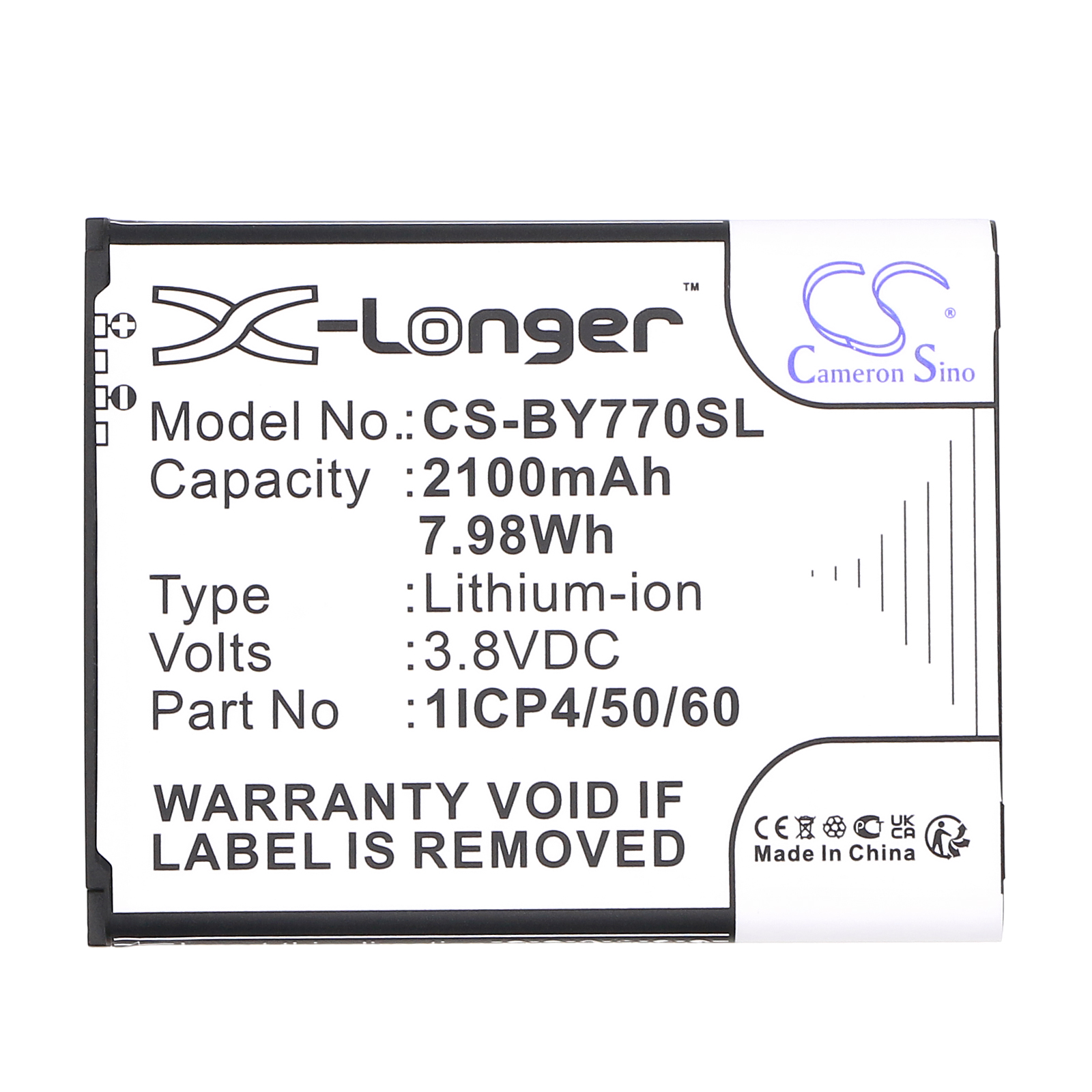 Beurer 952-62 952.62 BY77 Replacement Battery 3.8V 2100mAh